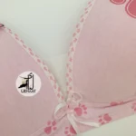 سوتین دخترانه اسفنجی نیم جک کم لایه راحتی - Image 6