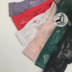 ست شورت و سوتین اسفنجی دانتل فنر دار  کاپ B - Image 2