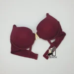 سوتین اسفنجی کم لایه فنردار فانتزی  کاپ بزرگ برند QAMBAR - Image 5